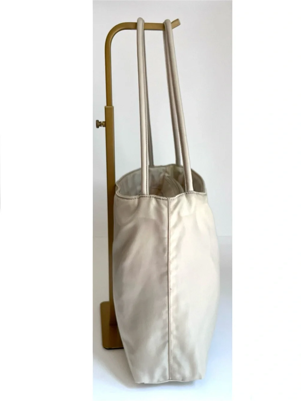 Vintage Prada | Tessuto Nylon | Medium Tote Bag | Cream Beige Ivory